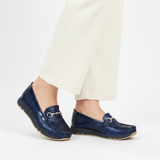 Moksa bleu marine pantalon blanc