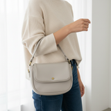 Najmat Cuir Beige casual wear cream knit dark jeans
