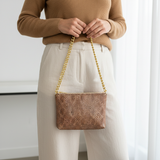 NOVA Serpent Marron Caramel with camel sweater corrected