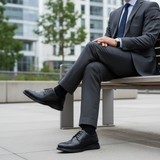 Rawline Noir - Business District Bench Sitting Crossed Tie Minimal