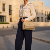 Sac beige smart casual