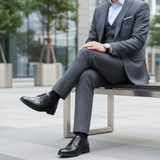 Siron Noir - Business District Bench Sitting Crossed Minimal