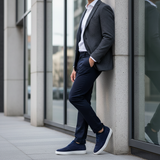 Smart casual glass building Movar Bleu Marine