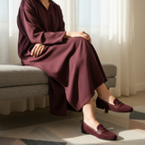 V3 — Djellaba Bordeaux / Upholstered Bench