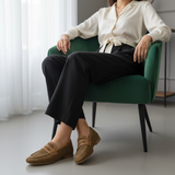 V4 — Formal Camel / Black Trousers