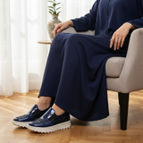 476F Zaria Cuir Bleu Brillant - SANTIAGO®