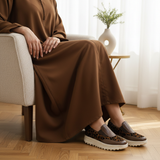 476F Zaria Cuir Marron Léopard - SANTIAGO®