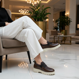 520F Zalvi Cuir Marron Chocolat - SANTIAGO®